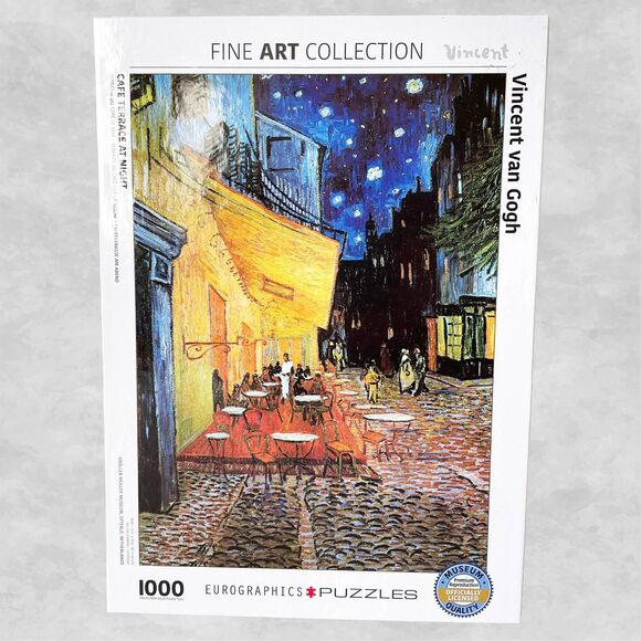 Van Gogh Cafe Terrace at Night Eurographics 1000 Piece Puzzle - Complete - Picture 1 of 7